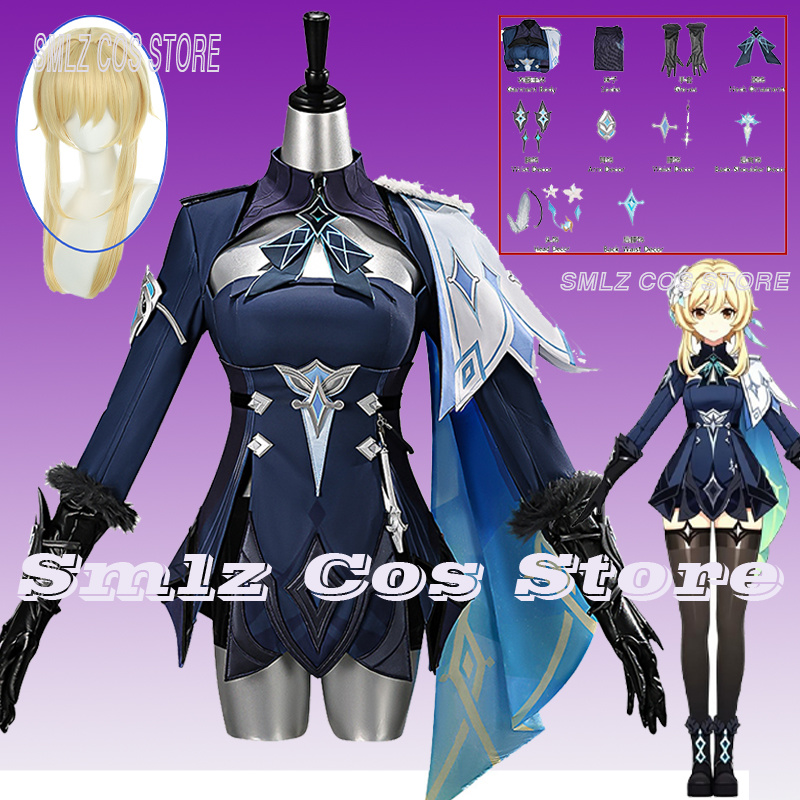 Anime Cosplay Ladies - 2026 Genshin Impact Reiziger Lumine Cosplay