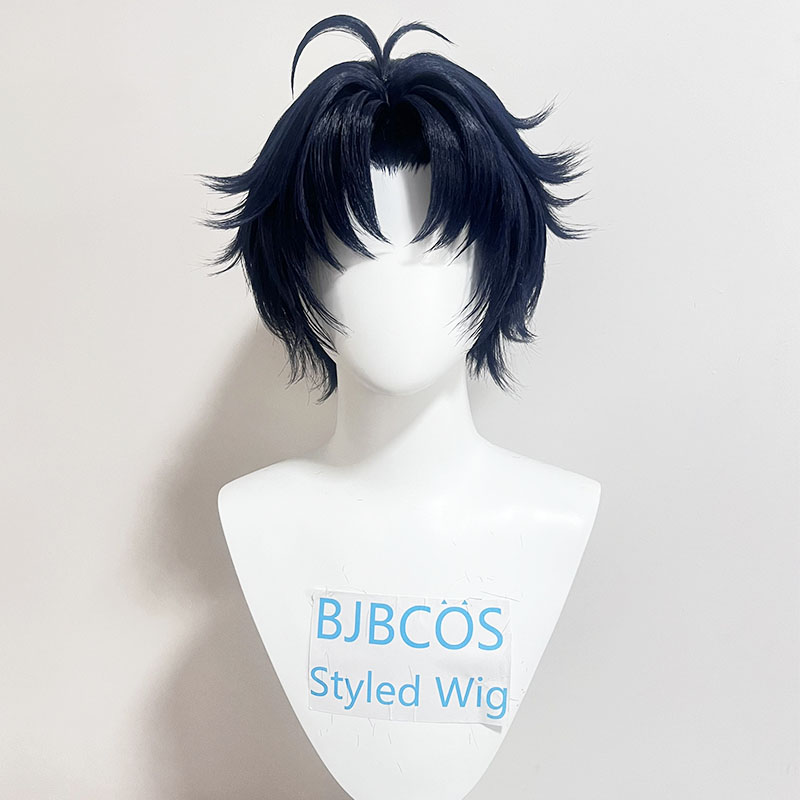 Anime Cosplay Blue Hair - [Gestileerde pruik] Asaba Harumasa Cosplay Pruik
