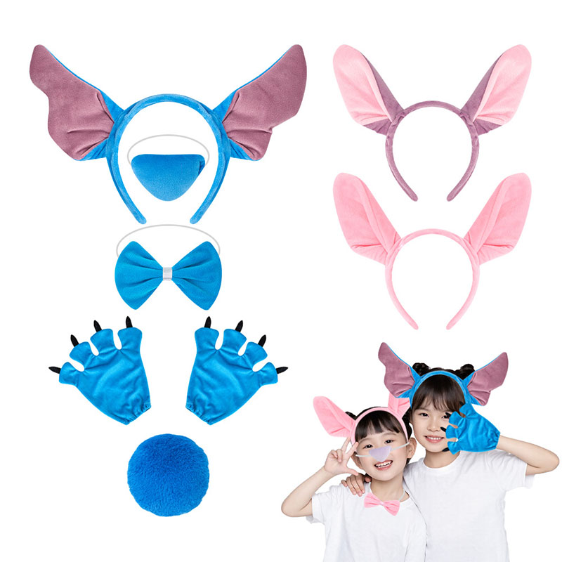 Anime Cosplay Blue Hair - Stitttches Angel Hoofdband Multifunctioneel haar Kind