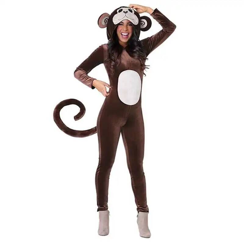 Nieuwe Bruine Aap Onesie Pyjam - Anime Cosplay Jumpsuit recensie en prijs