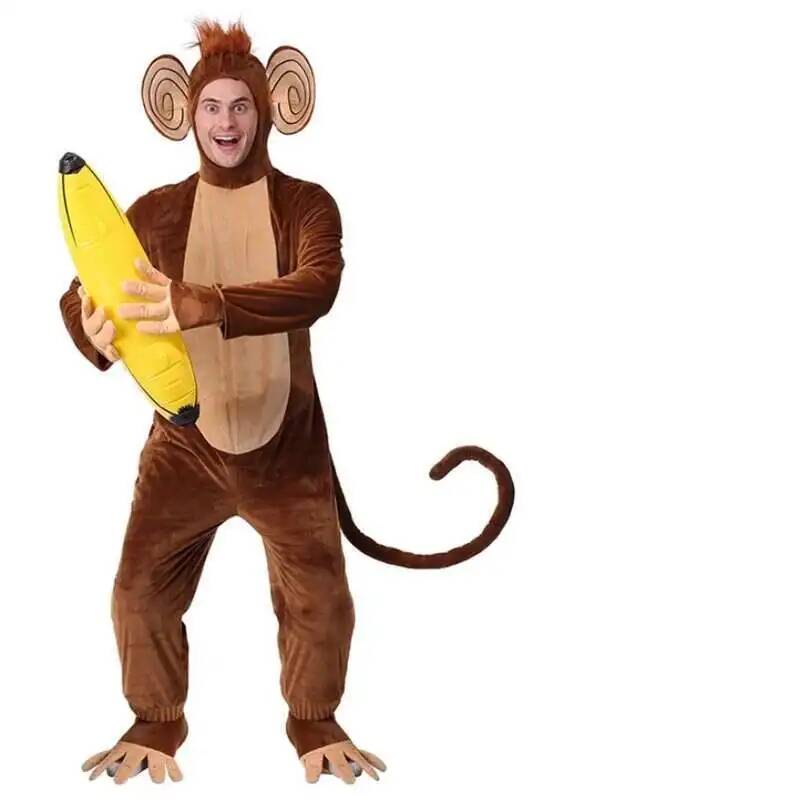 Nieuwe Bruine Aap Onesie Pyjam - Anime Cosplay Jumpsuit recensie en prijs