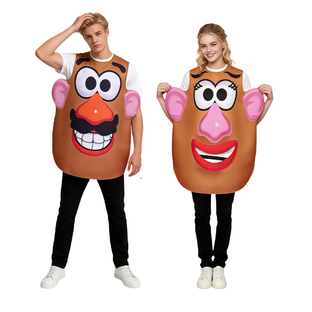 Aardappelkop-kostuum Meneer en - Anime Cosplay Couple recensie en prijs