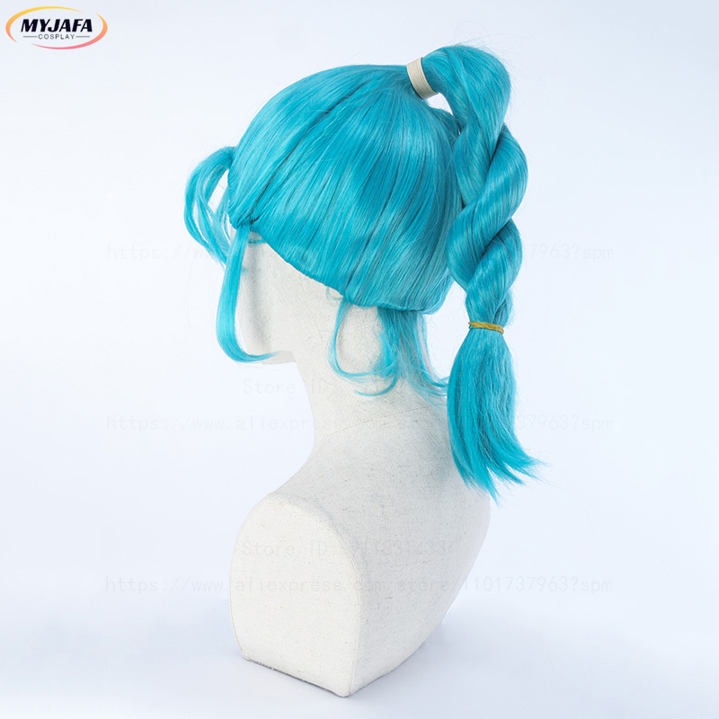 Bulma Cosplay Pruik Buruma Pru - Anime Cosplay Blue Hair recensie en prijs