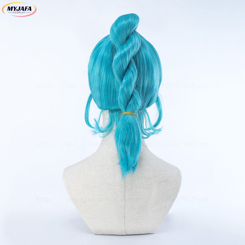 Bulma Cosplay Pruik Buruma Pru - Anime Cosplay Blue Hair recensie en prijs